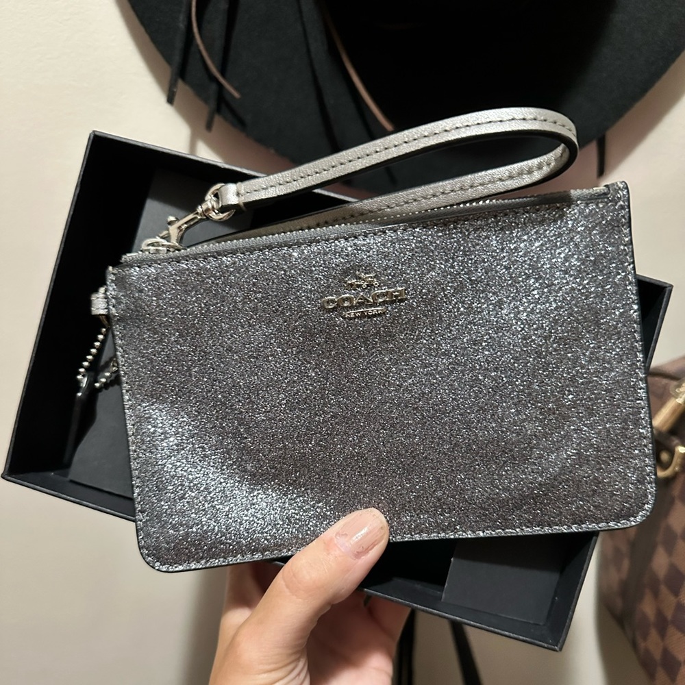 Coach Wristlet Wallet | Silver